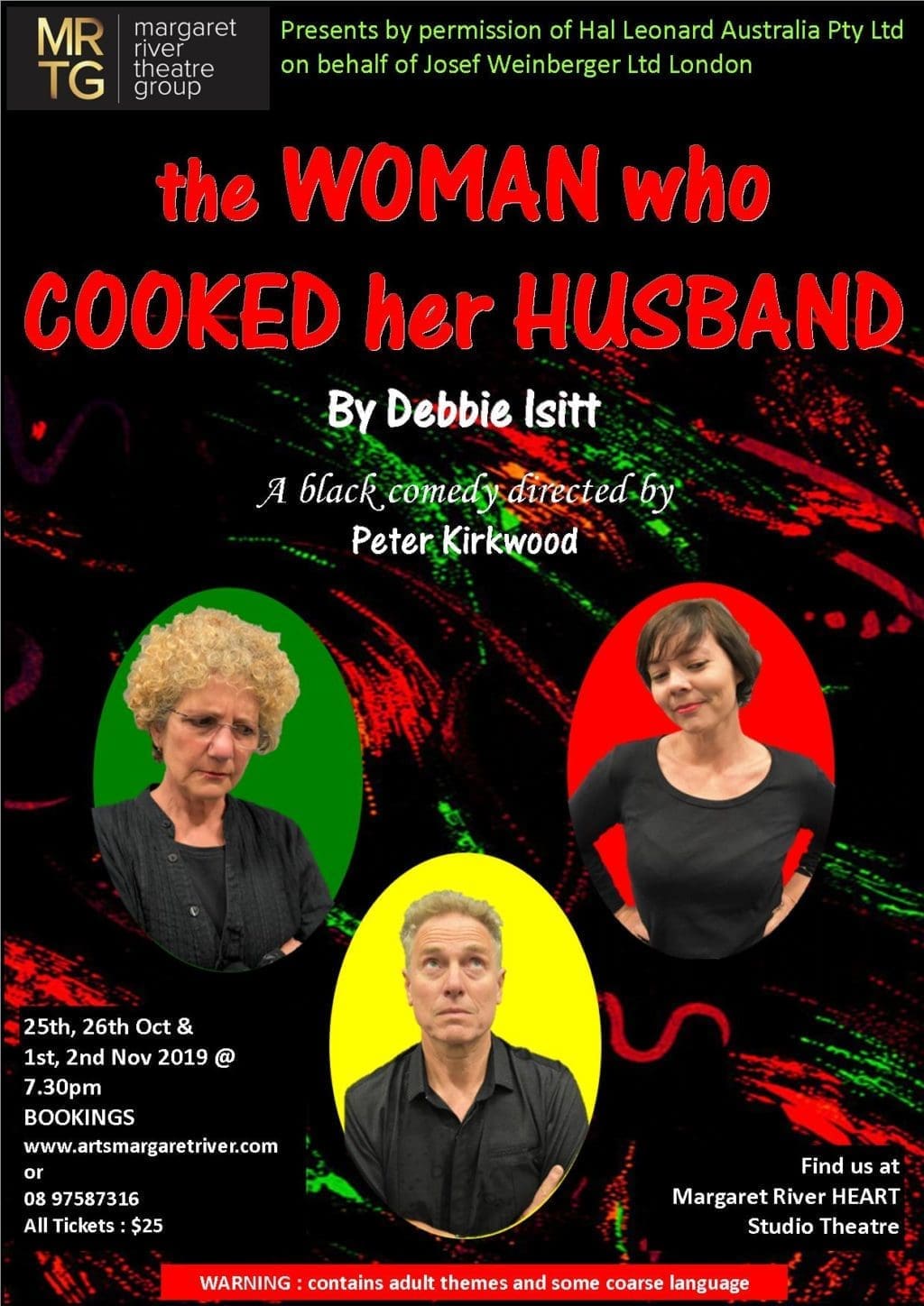 The woman who cooked her husband - mr theatre group 1 Mrtg twwchh poster final1
