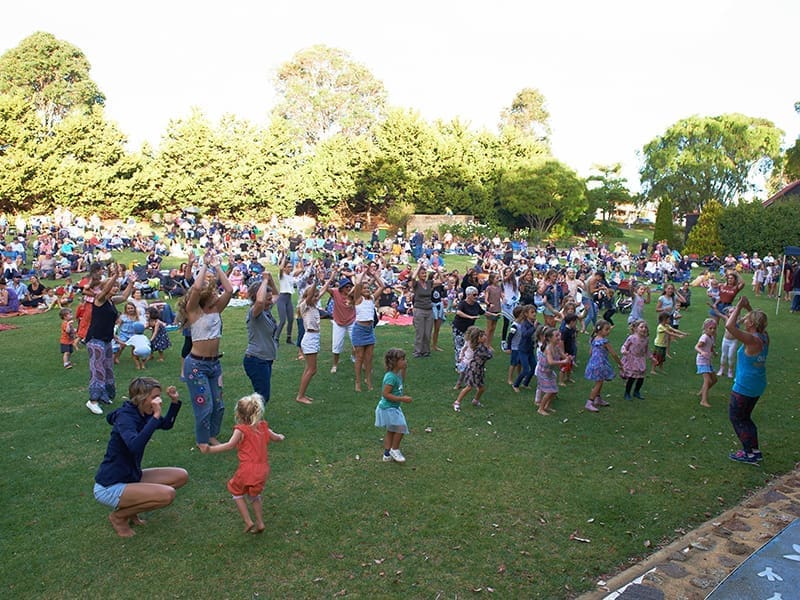 Sundowners - community event held in cowaramup every february