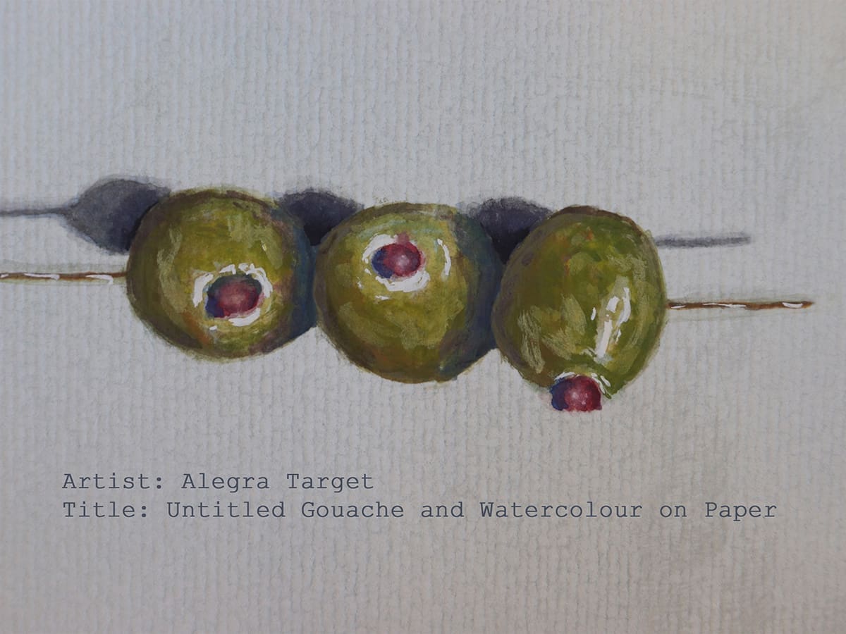 Untitled gouache and watercolour on paper by alegra target 1