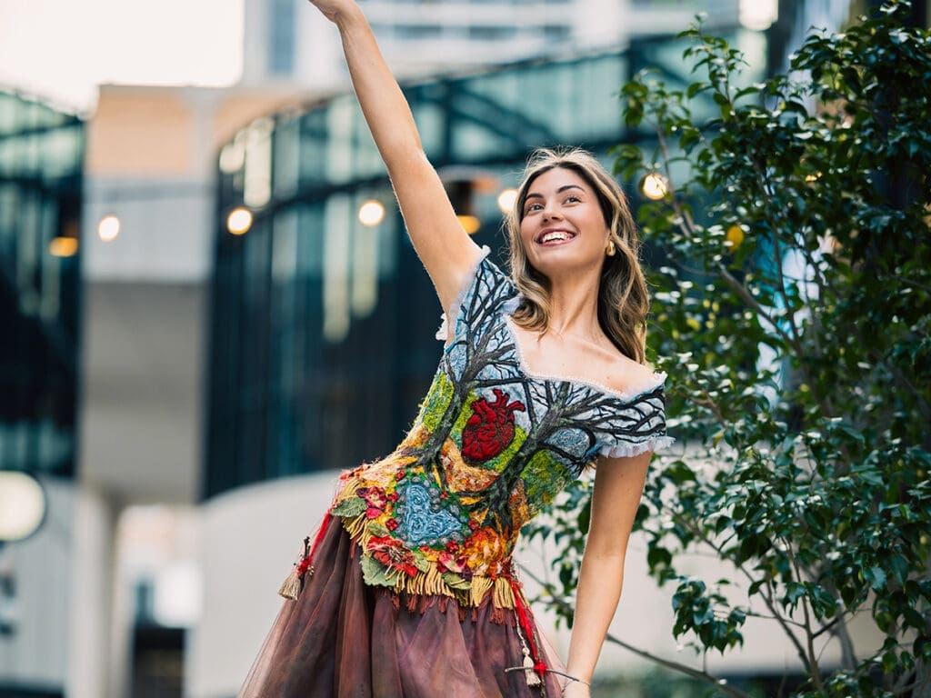 Goddess of the oak 1 2025 textiles acrylic freehand embroidery