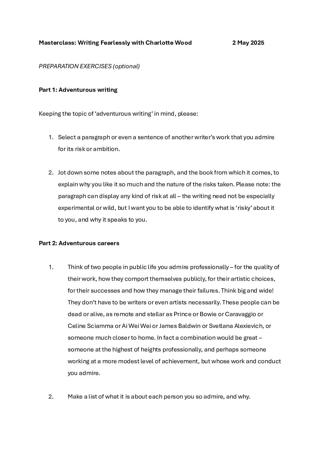 Writing fearlessly class prep 1 pdf